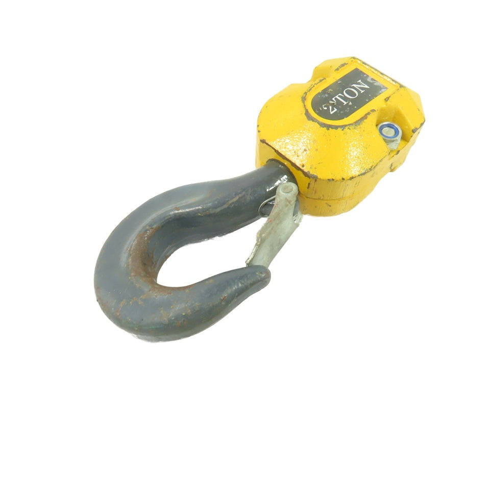 2 Ton Swivel Hoist Bottom Hook Block Assembly Single Reeve Chain