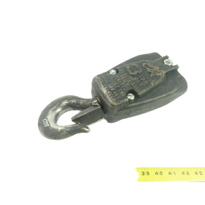 CM 3 Ton 6000LB Double Reeved Chain Hoist Lower Hook Block Assembly