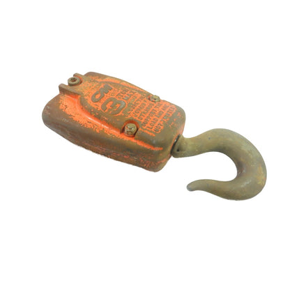 CM 3 Ton 6000LB Double Reeved Chain Hoist Lower Hook Block Assembly
