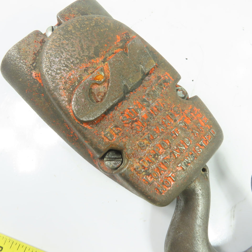 CM Double Reeved Chain Hoist Lower Hook Block Assembly
