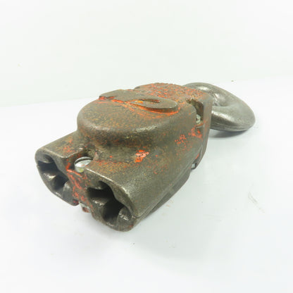 CM Double Reeved Chain Hoist Lower Hook Block Assembly