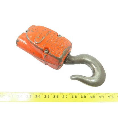CM Double Reeved Chain Hoist Lower Hook Block Assembly