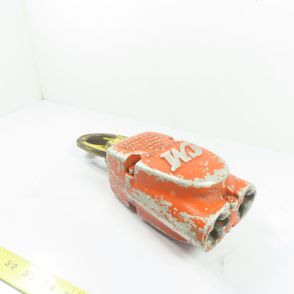 CM N/A Double Reeved Chain Hoist Lower Hook Block Assembly