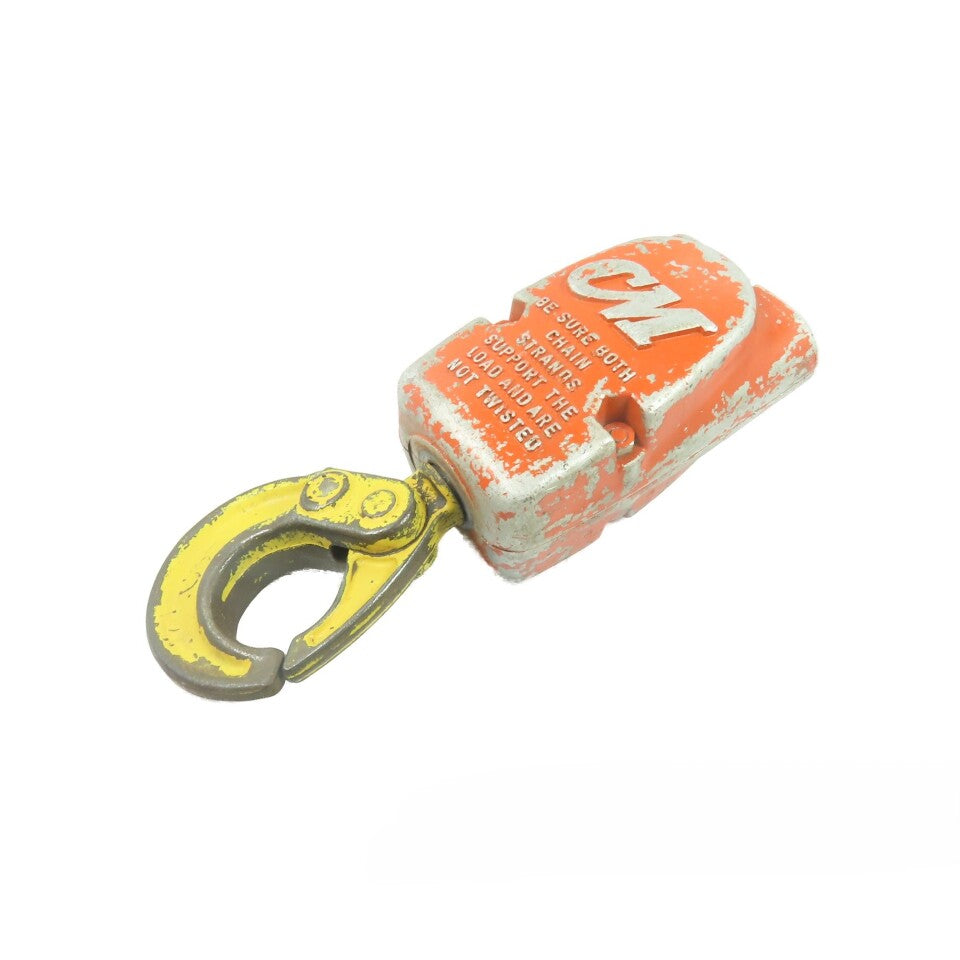 CM N/A Double Reeved Chain Hoist Lower Hook Block Assembly