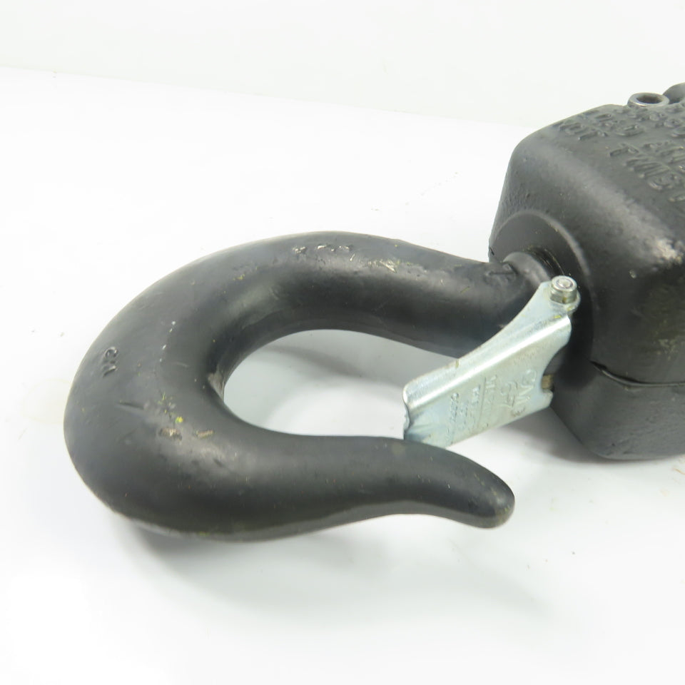CM Double Reeved Chain Hoist Lower Hook Block Assembly
