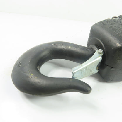 CM Double Reeved Chain Hoist Lower Hook Block Assembly