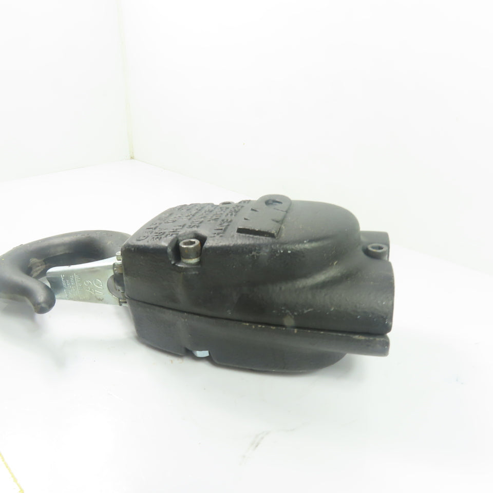 CM Double Reeved Chain Hoist Lower Hook Block Assembly