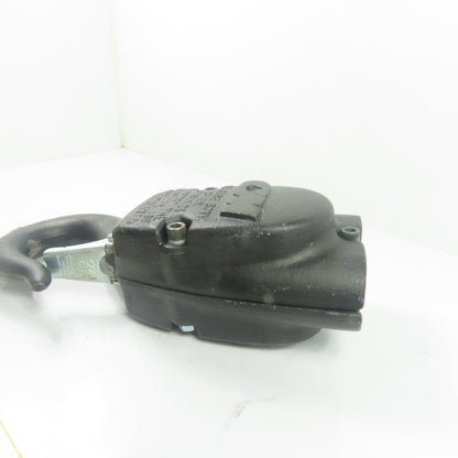 CM Double Reeved Chain Hoist Lower Hook Block Assembly