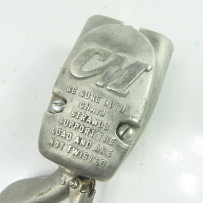 CM Double Reeved Hoist Lower Hook Block Assembly