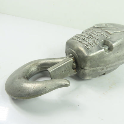 CM Double Reeved Hoist Lower Hook Block Assembly