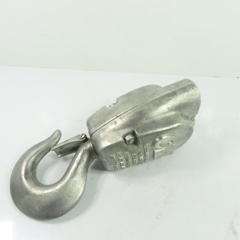CM Double Reeved Hoist Lower Hook Block Assembly