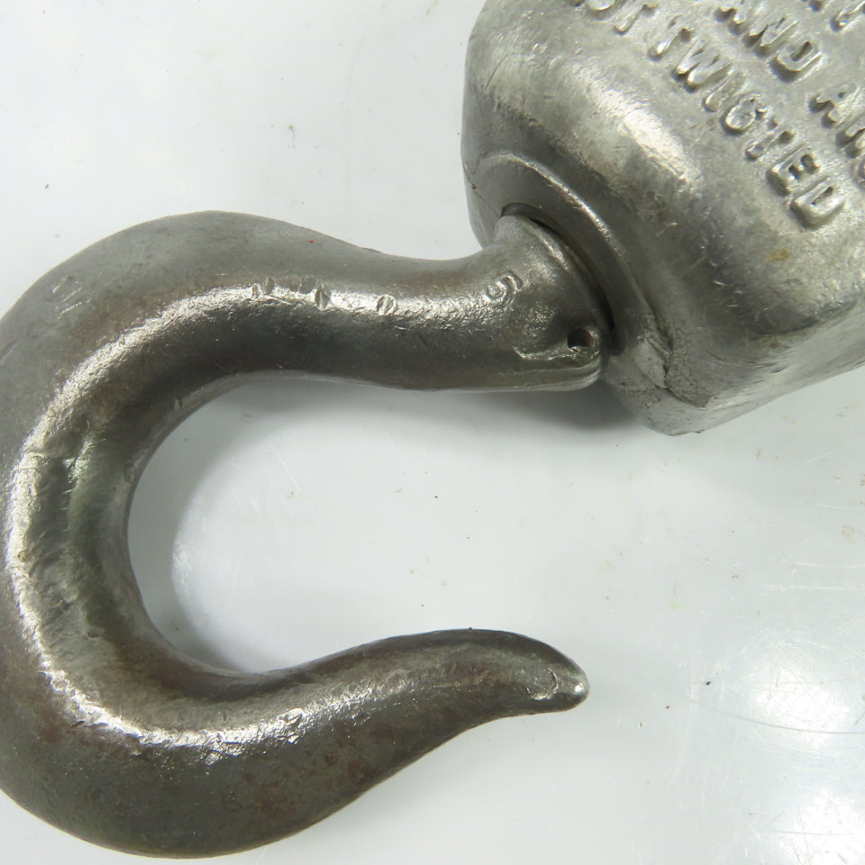 CM Double Reeved Hoist Lower Hook Block Assembly