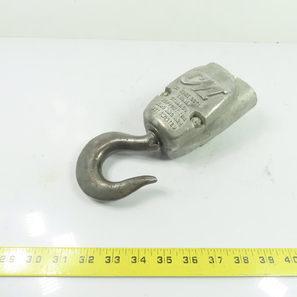 CM Double Reeved Hoist Lower Hook Block Assembly