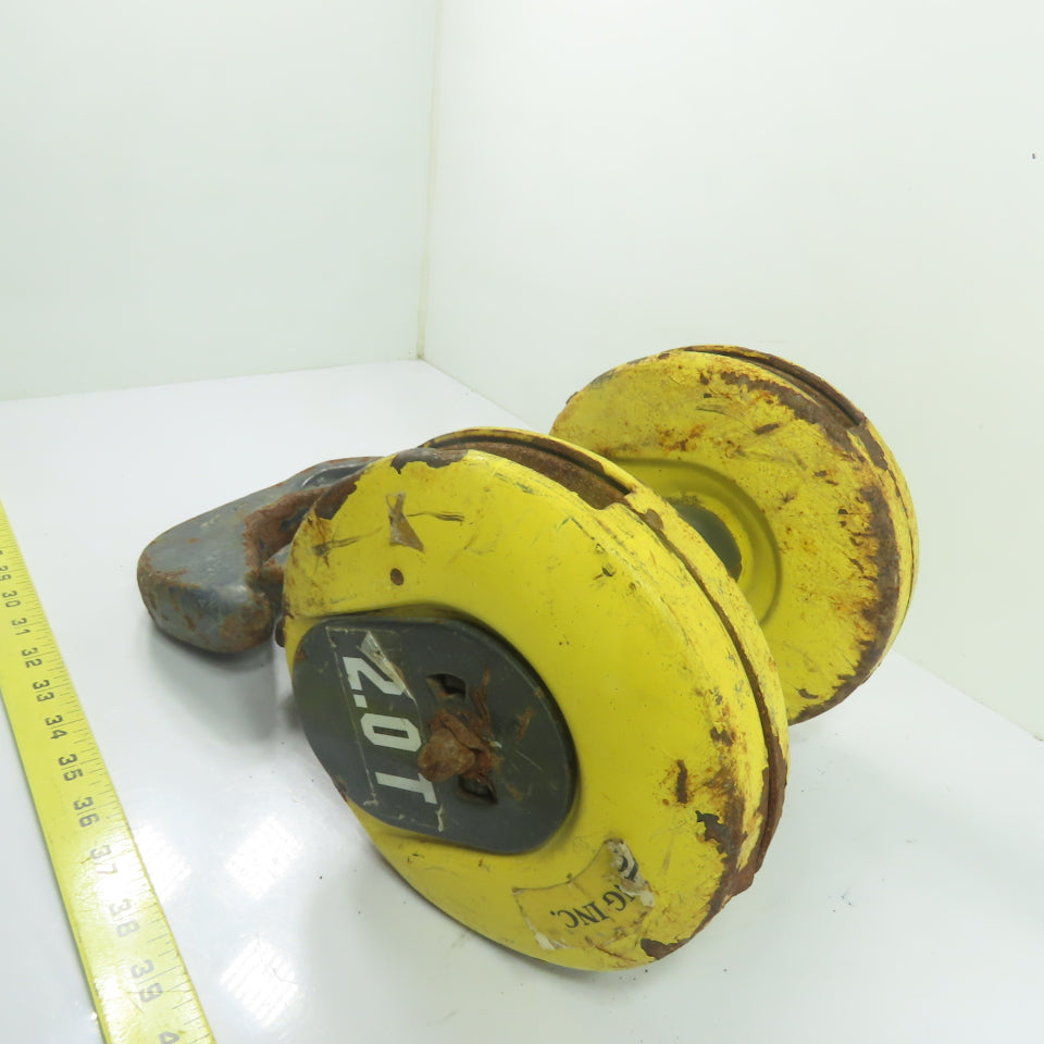 Double Reeved Cable Hoist Lower Swivel Hook Block Assembly