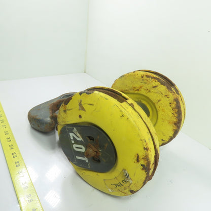 Double Reeved Cable Hoist Lower Swivel Hook Block Assembly
