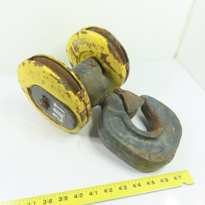Double Reeved Cable Hoist Lower Swivel Hook Block Assembly