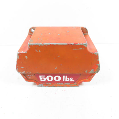 Dayton 35KP3 500Lb Electric Hoist End Cap 6-1/4" x 4-1/4" x 3" Deep
