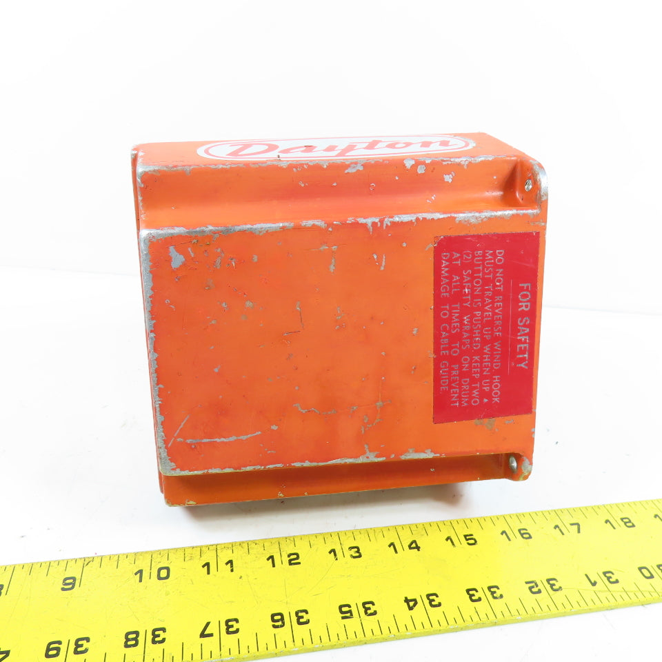 Dayton 36K9 981MH3 500Lb Electric Hoist End Cap 6-1/4" x 4-7/16" x 6" Deep