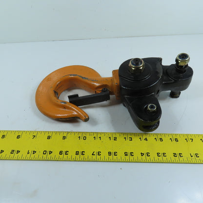 2 Ton Swivel Hook Trunnion Block Assembly For Chain Hoist