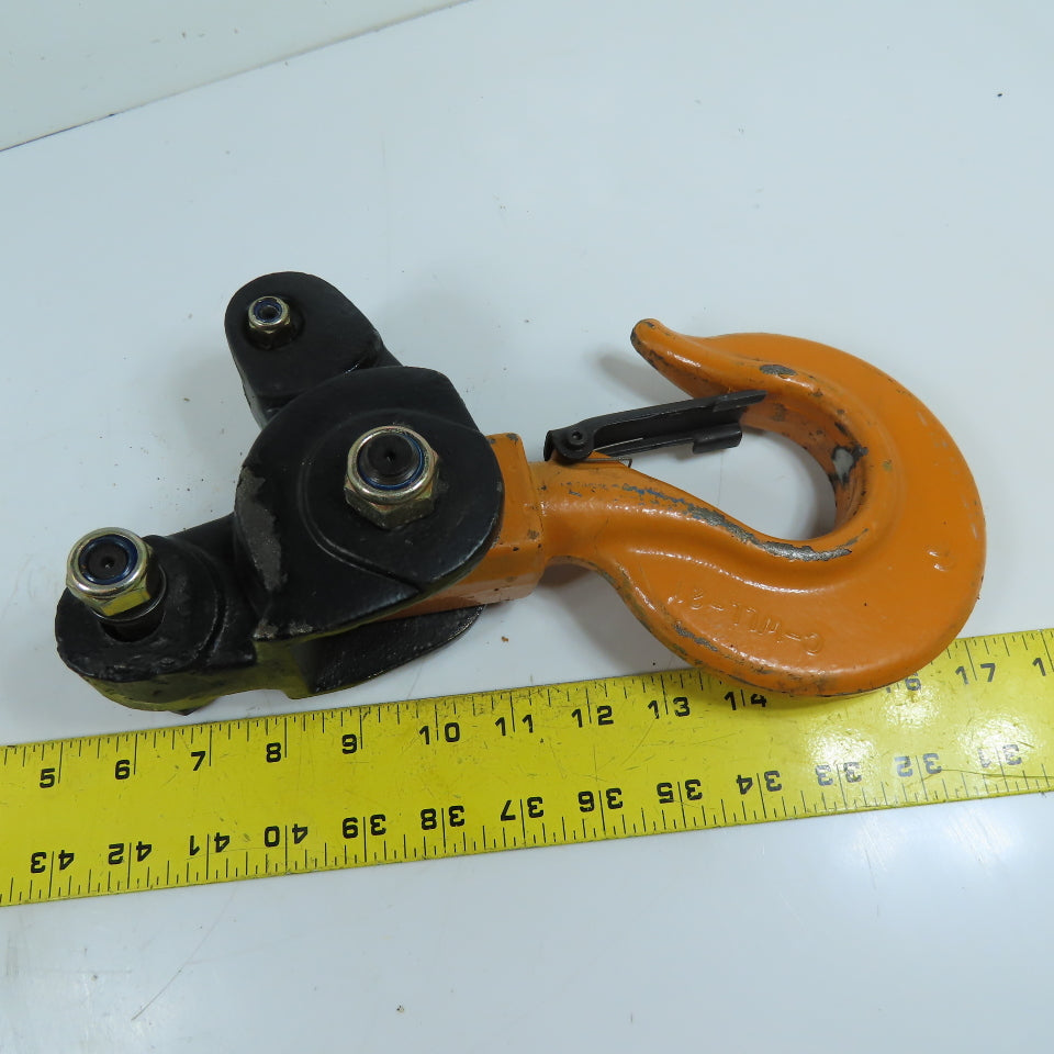 2 Ton Swivel Hook Trunnion Block Assembly For Chain Hoist