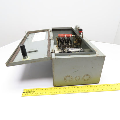 Square D 8538SDG-16 60A 3-Pole Fusible Combo Starter Disconnect Switch Size 2