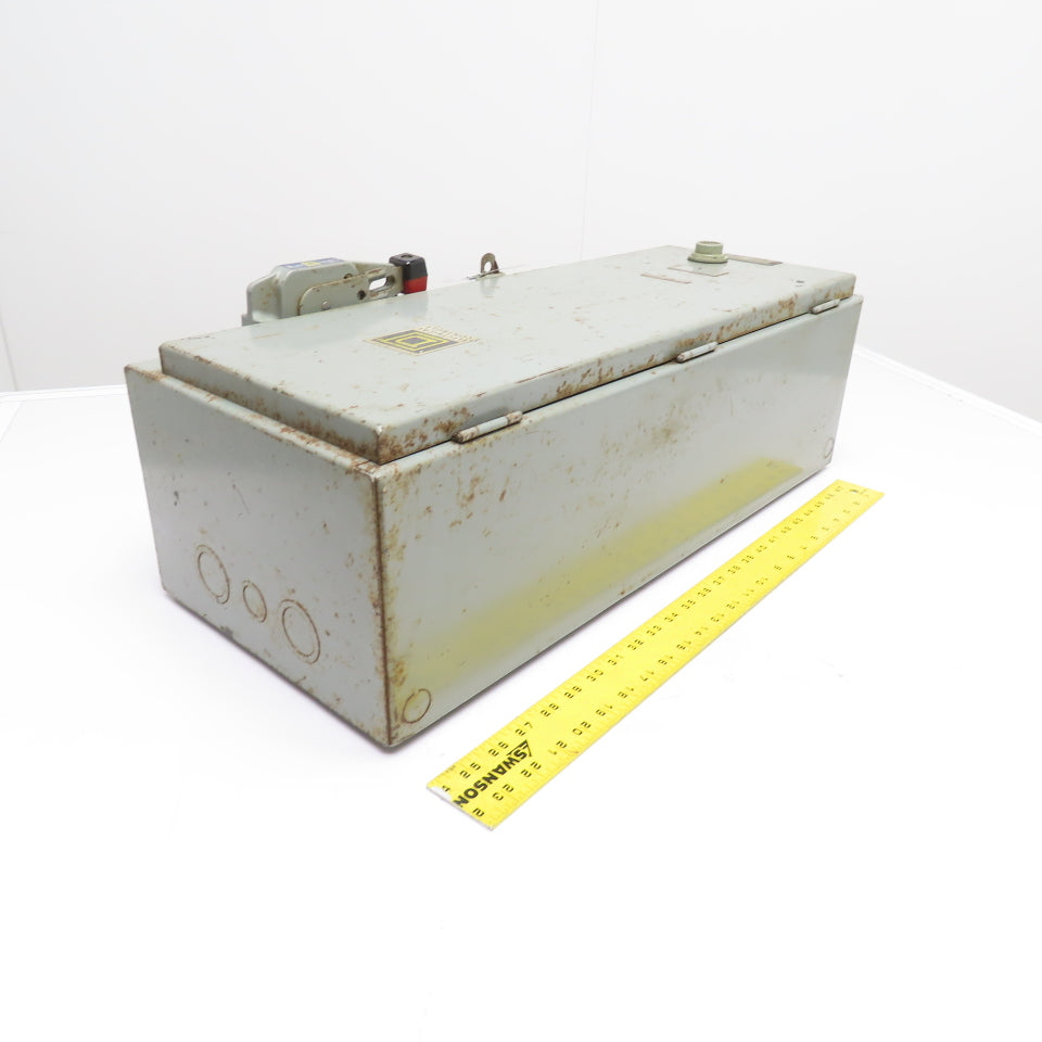 Square D 8538SDG-16 60A 3-Pole Fusible Combo Starter Disconnect Switch Size 2