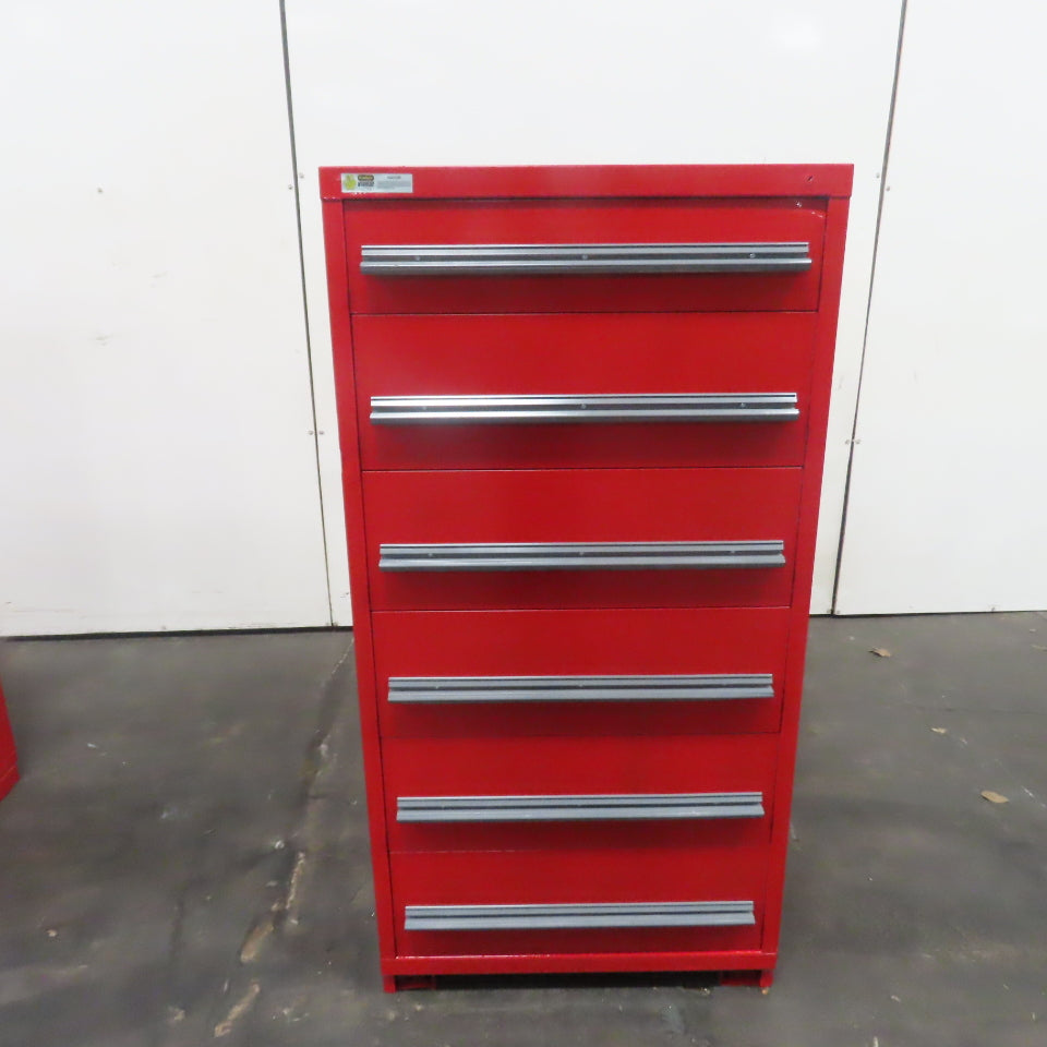 Stanley Vidmar 6 Drawer Small Parts Tool Storage Shop Cabinet 30" x 28" x 59"