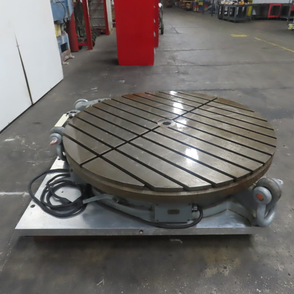 Pratt & Whitney 50" Plain Power Rotary Table 208-220/440V 3Ph 3/4HP