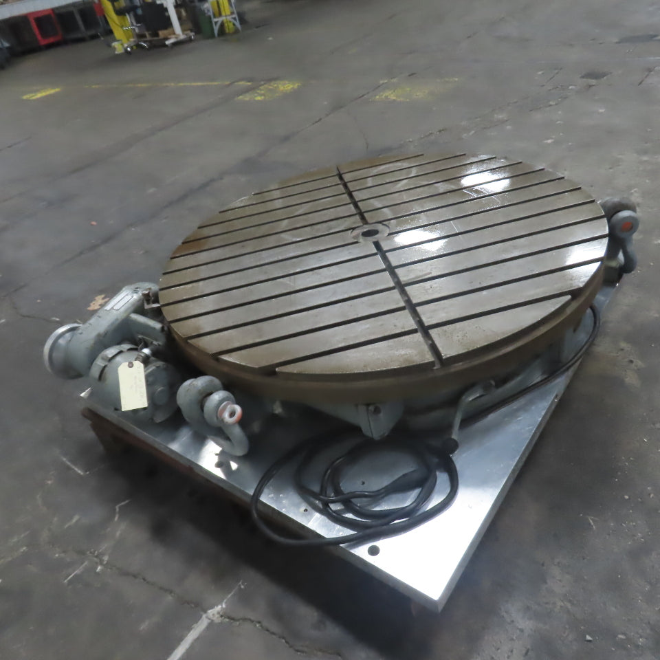Pratt & Whitney 50" Plain Power Rotary Table 208-220/440V 3Ph 3/4HP