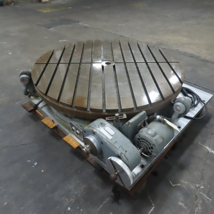 Pratt & Whitney 50" Plain Power Rotary Table 208-220/440V 3Ph 3/4HP