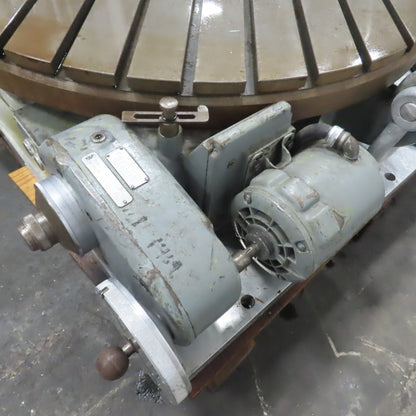 Pratt & Whitney 50" Plain Power Rotary Table 208-220/440V 3Ph 3/4HP