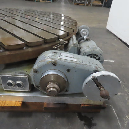 Pratt & Whitney 50" Plain Power Rotary Table 208-220/440V 3Ph 3/4HP