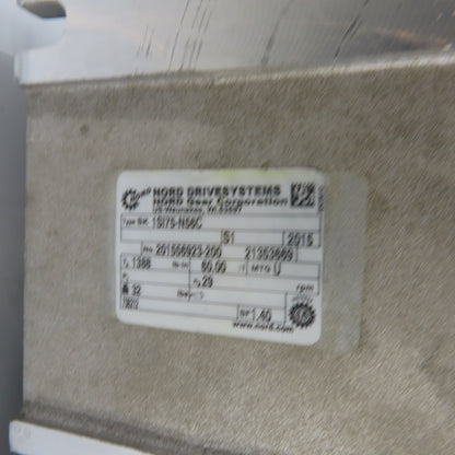 Nord SK 1SI75-N56C 1HP Helical Worm Gear Motor 230/460V 3Ph 60:1 Ratio