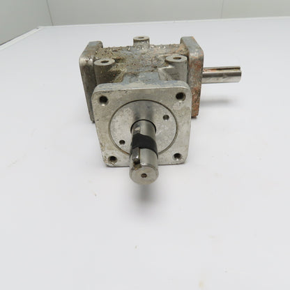Mitrpak 1:1 Ratio Right Angle Bevel Gearbox 4" Flange Mount 1" Shafts