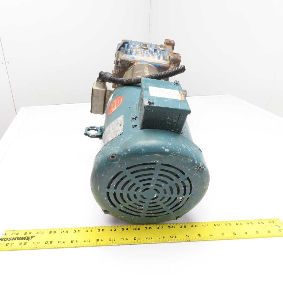 Cone Drive MHV35-8B 5HP Right Angle Gear Motor 230/460V 3Ph 60:1 Ratio