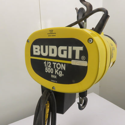 Budgit BEHC5032 1/2 Ton 1000LB 2-Speed Electric Chain Hoist 460/380V 3Ph 12'Lift
