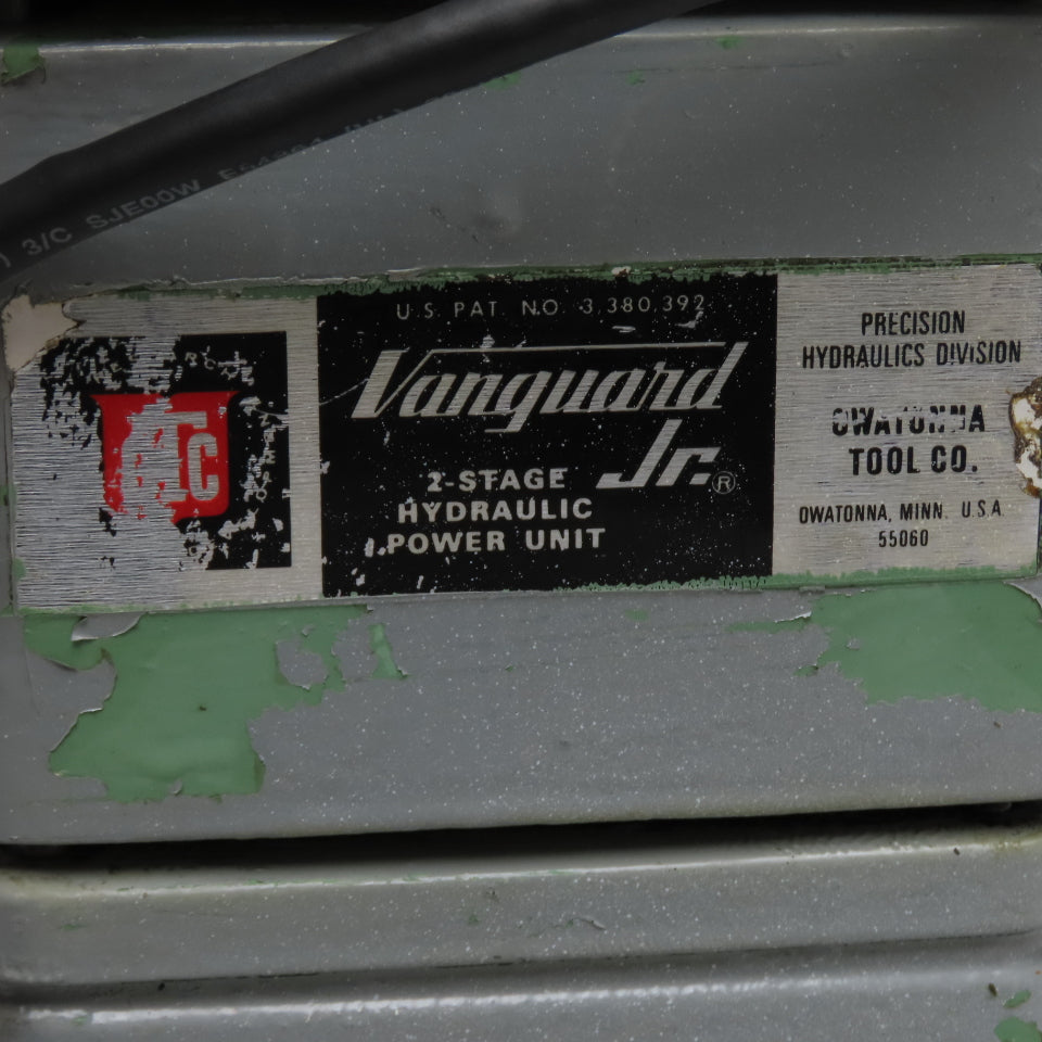 OTC Y-27 2 Gallon Vanguard Jr 2-Stage Hydraulic Power Unit 10000 PSI 1/2HP 115V