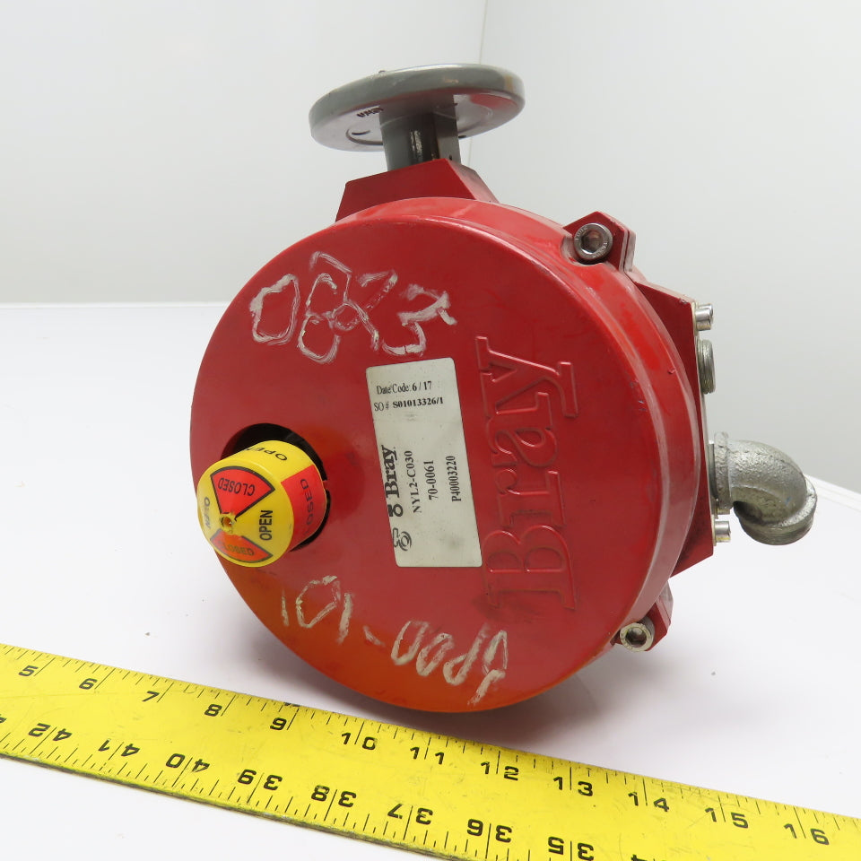 Bray 70-0061-113D0-536/A Electric Actuator with 3" Lug Butterfly Valve 120V 1Ph
