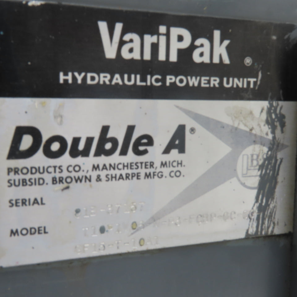 Double A 3HP 14 Gallon Hydraulic Power Unit 230/460V 3Ph 1725RPM