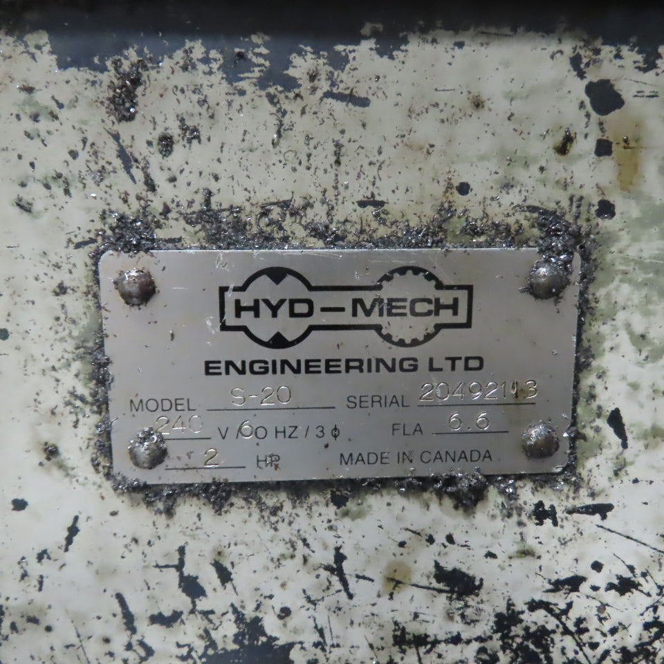 Hyd-Mech S-20 13" x 18" Horizontal Pivot Mitering Band Saw 230/460V 3Ph 2HP