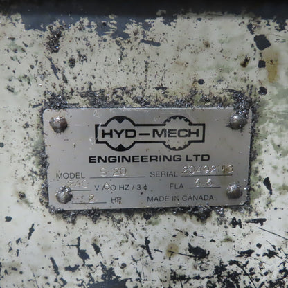 Hyd-Mech S-20 13" x 18" Horizontal Pivot Mitering Band Saw 230/460V 3Ph 2HP