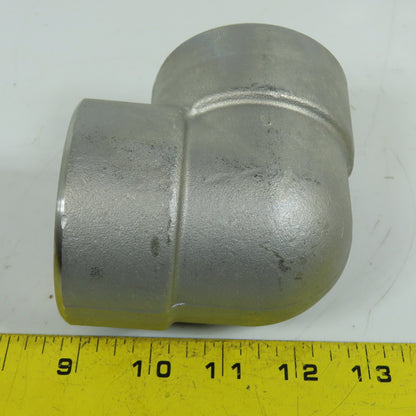 1-1/2" NPT 90° Threaded x Socket Weld Pipe Elbow Fitting Class 3000