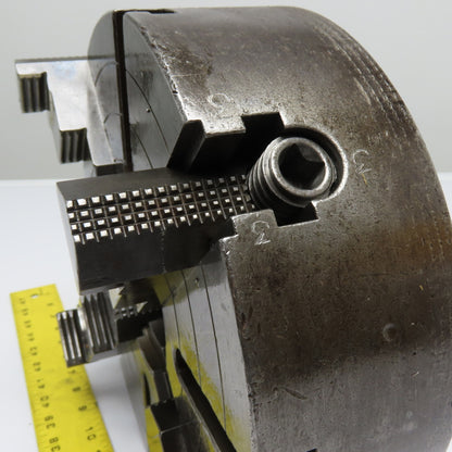 Cushman 12" 4-Jaw 4 Slot Independent Lathe Chuck 3.625" Thru Bore