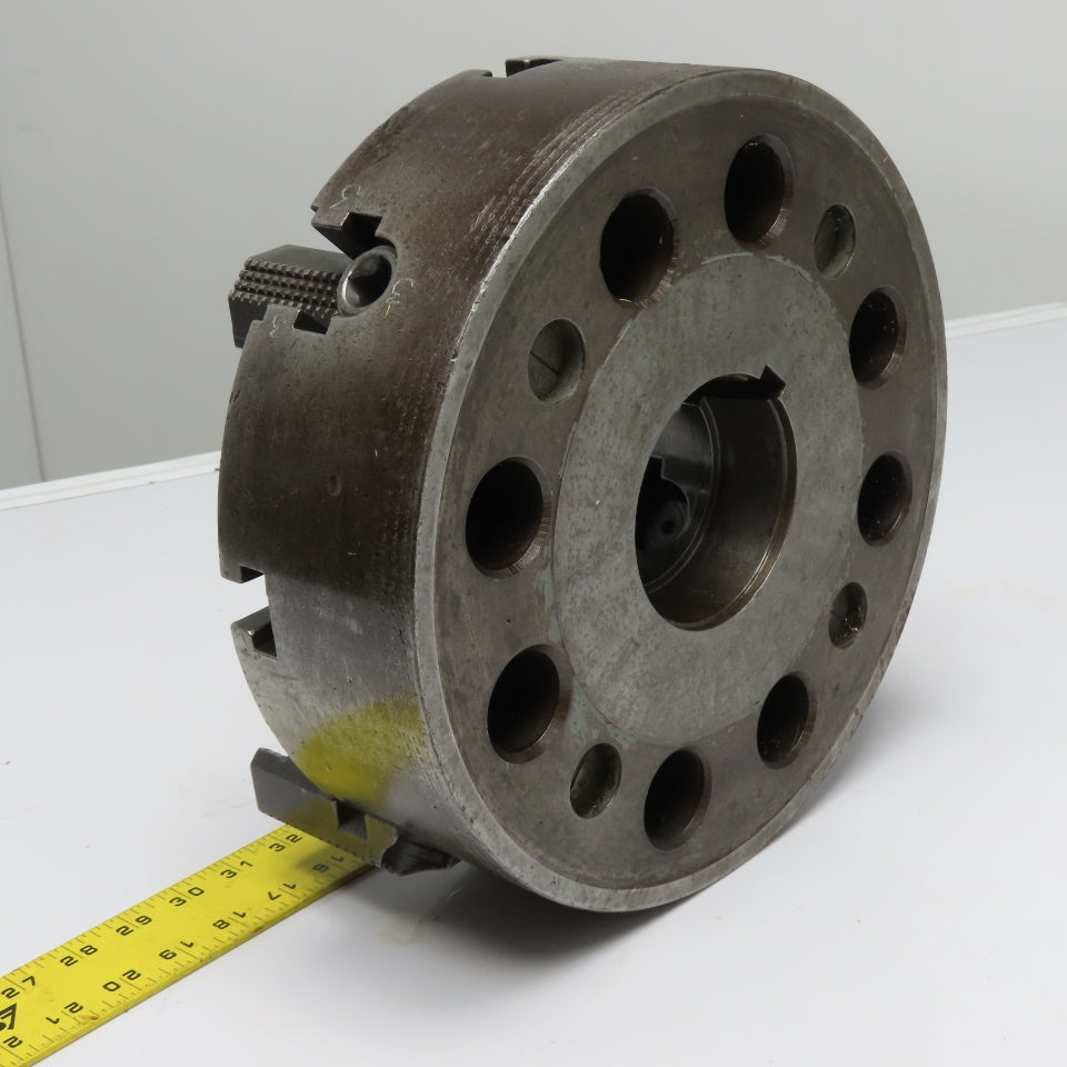 Cushman 12" 4-Jaw 4 Slot Independent Lathe Chuck 3.625" Thru Bore