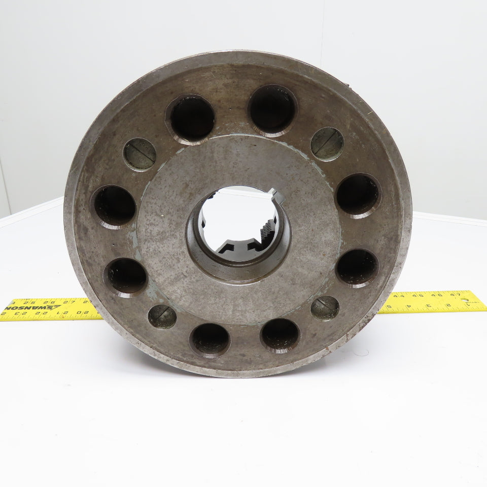 Cushman 12" 4-Jaw 4 Slot Independent Lathe Chuck 3.625" Thru Bore