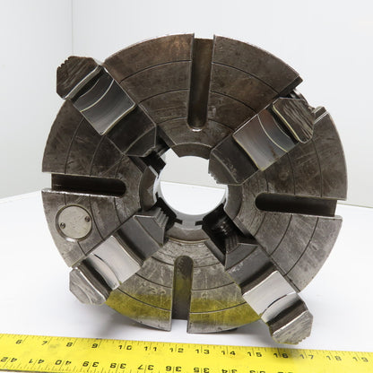 Cushman 12" 4-Jaw 4 Slot Independent Lathe Chuck 3.625" Thru Bore