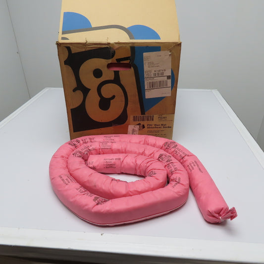 New Pig PIG301 Haz-Mat Chemical Absorbent Socks 3" x 10' Lot Of 6