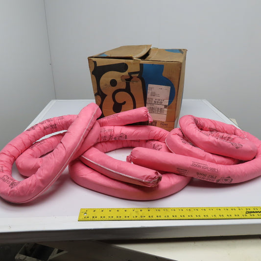 New Pig PIG301 Haz-Mat Chemical Absorbent Socks 3" x 10' Lot Of 3