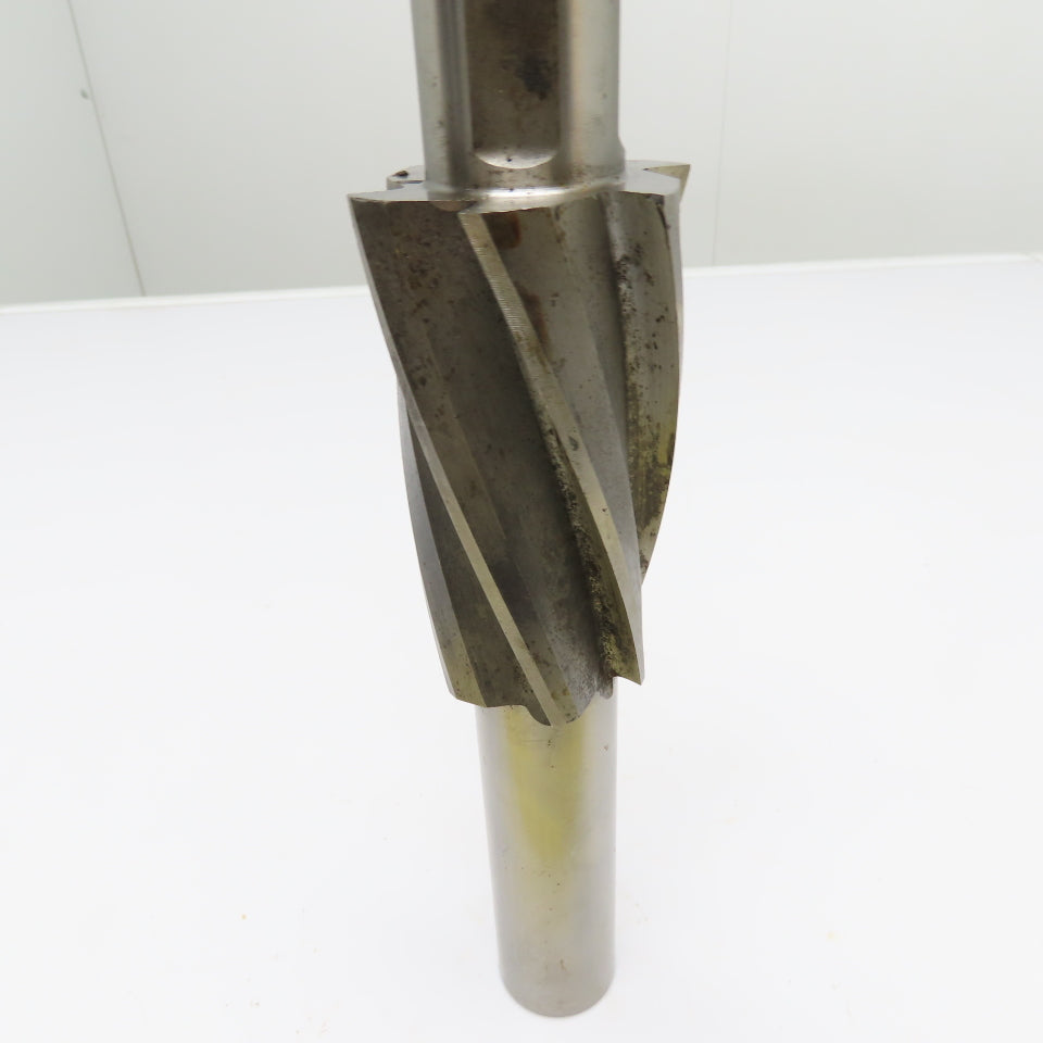 Gorham XS12-F 2.125-2.675" HSS Spiral Flute Piloted Helical End Mill Cutter