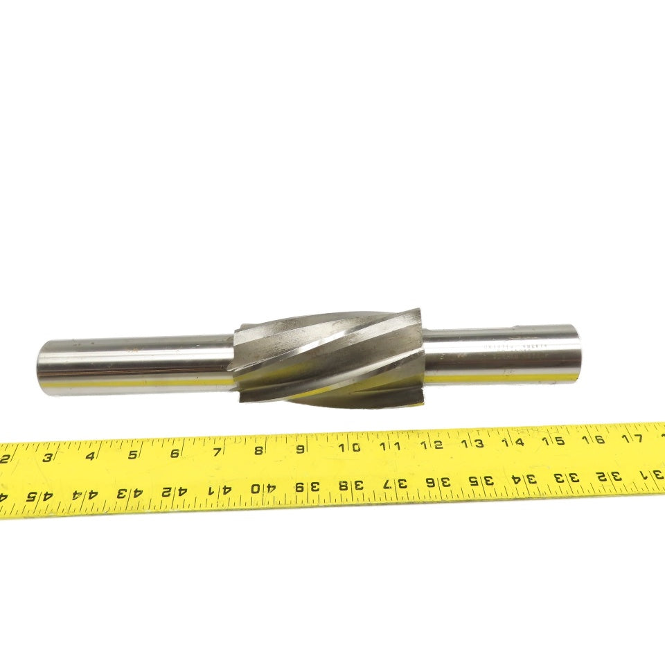 Gorham XS12-F 2.125-2.675" HSS Spiral Flute Piloted Helical End Mill Cutter